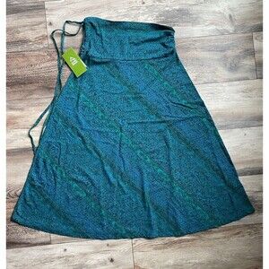 Alpine Design Women's 4-in-1 Convertible Dress skirt turquoise large hiking long